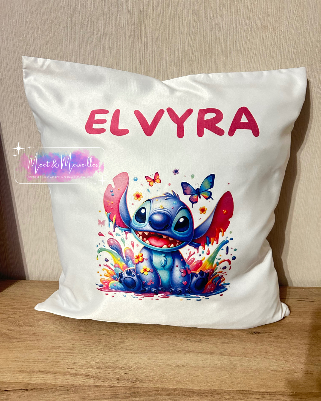 Coussin personnalisé enfant – Prénom, thème & couleurs au choix – Housse déhoussable – Cadeau naissance - anniversaire