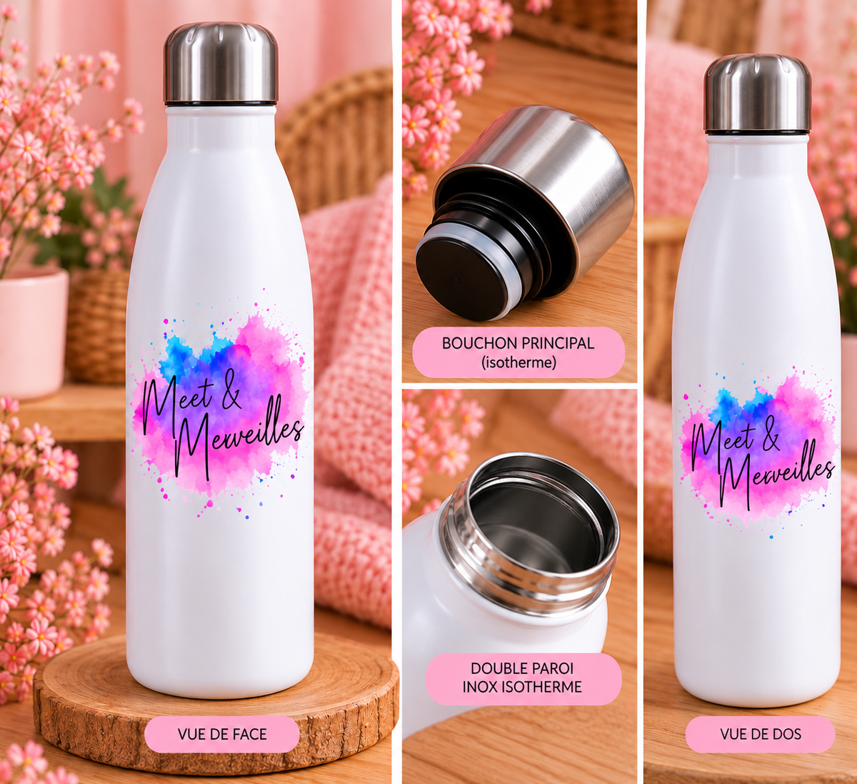 Bouteille isotherme personnalisée – Professionnels & associations