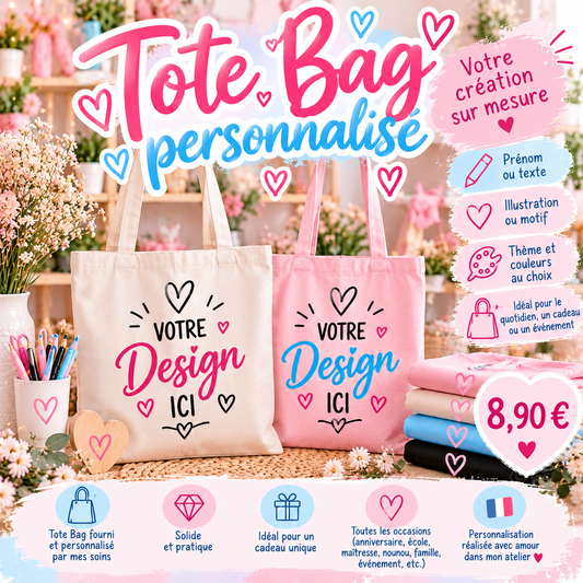 Tote Bag personnalisé – Votre création sur mesure