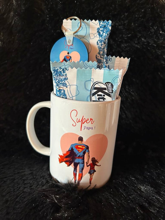Mug avec gourmandise Bonne Fête papa